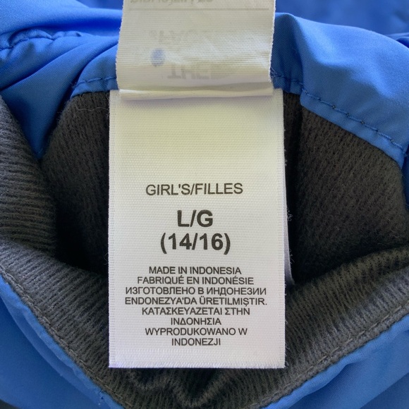 The North Face Reversible Hooded Jacket+ The North Face Hooded Fleece Girls L - Picture 6 of 13